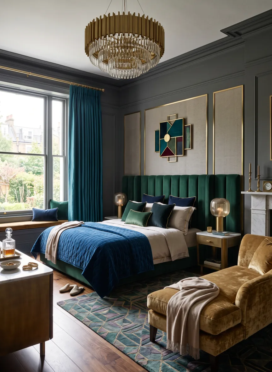A bedroom in Luxury Glam