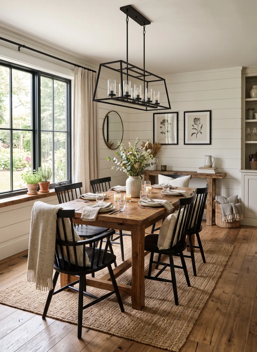 A dining room in Modern Farmhouse