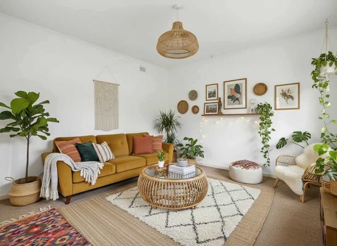 A living room in Bohemian