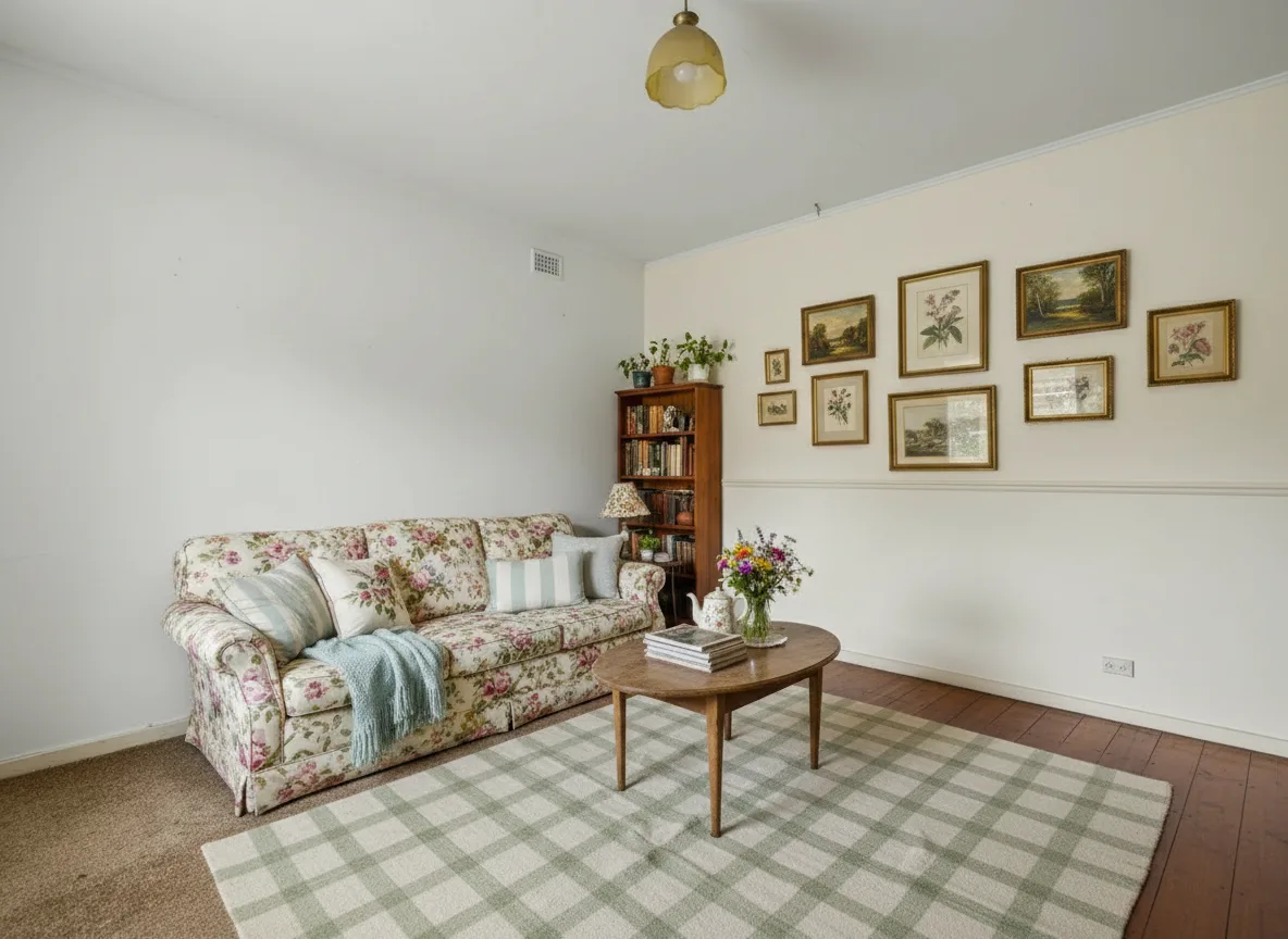 A living room in English Cottage