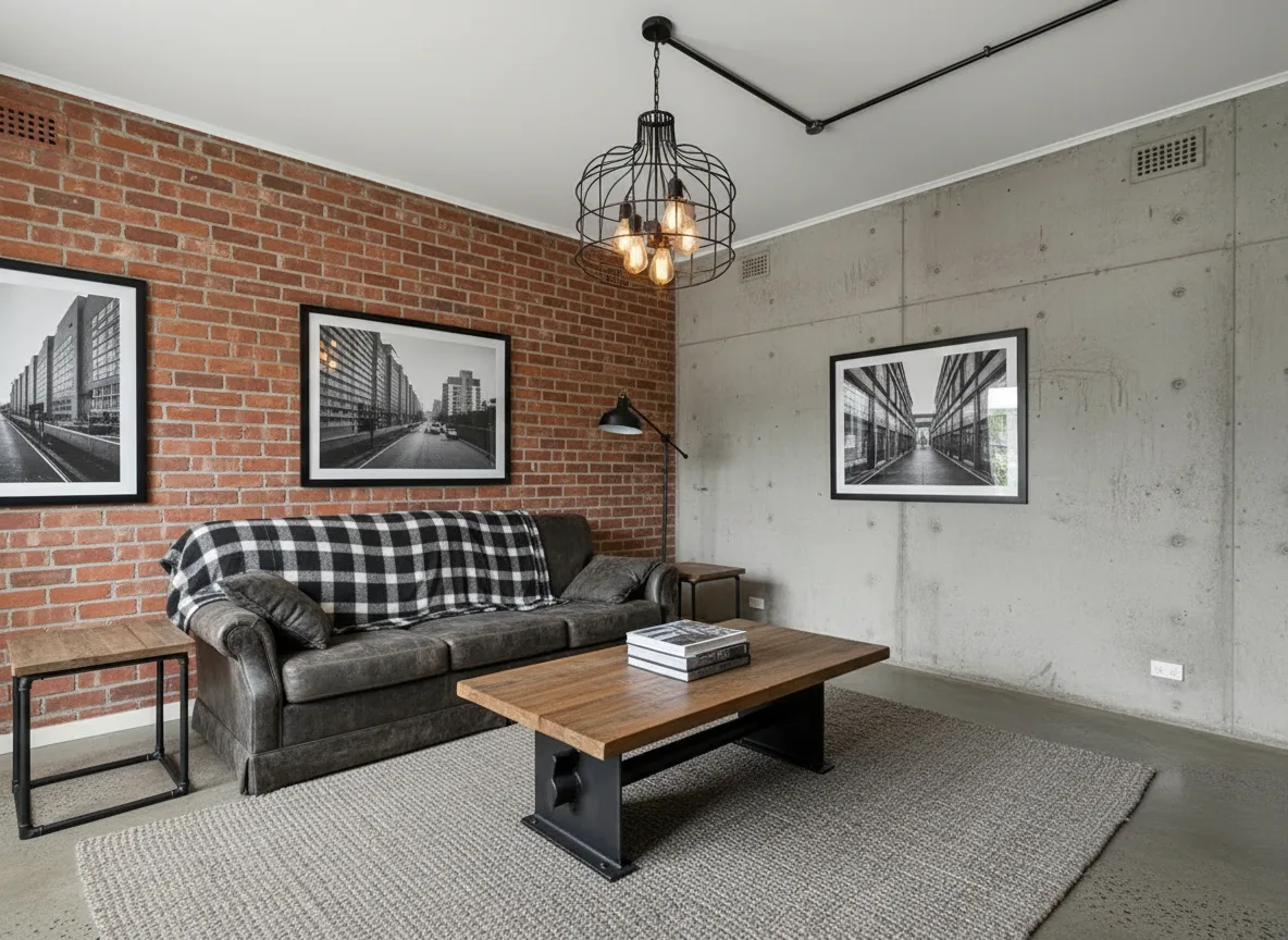 A living room in Industrial