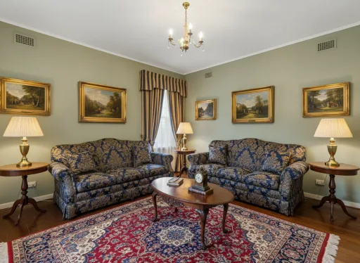 A living room in Traditional